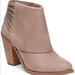 Jessica Simpson brown leather booties